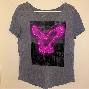 American Eagle logo graphic t shirt